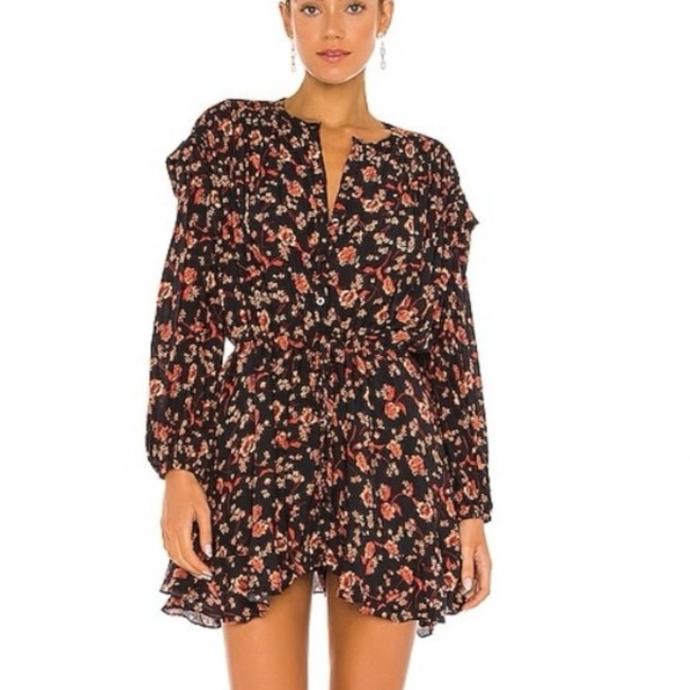 Free people floral mini dress